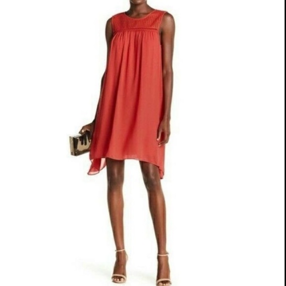 Max Studio Lattice  Sleeveless Crewneck Swing Trapeze Work Dress - Picture 1 of 16